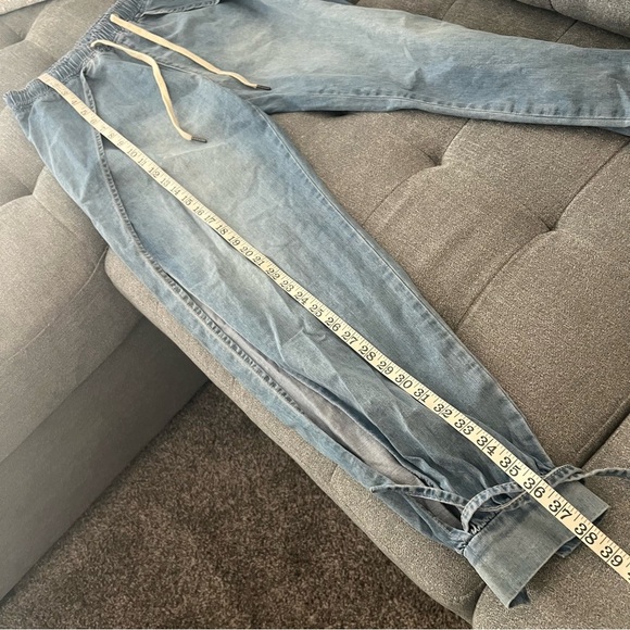 OneTeaspoon Split Seam Harem Jeans, light wash, Size XS - Picture 6 of 11